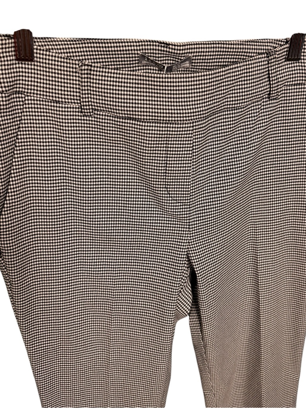 I Love Tyler Madison Gwyneth Ankle Crop Pant in Black Gingham Size Medium - Picture 6 of 10